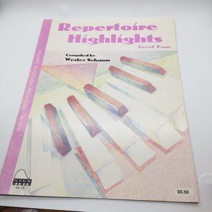 Schaum #03-73 Piano Repertoire Highlights Level Four Compiled by Wesley Schaum